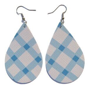 Faux Leather Dangle Earrings